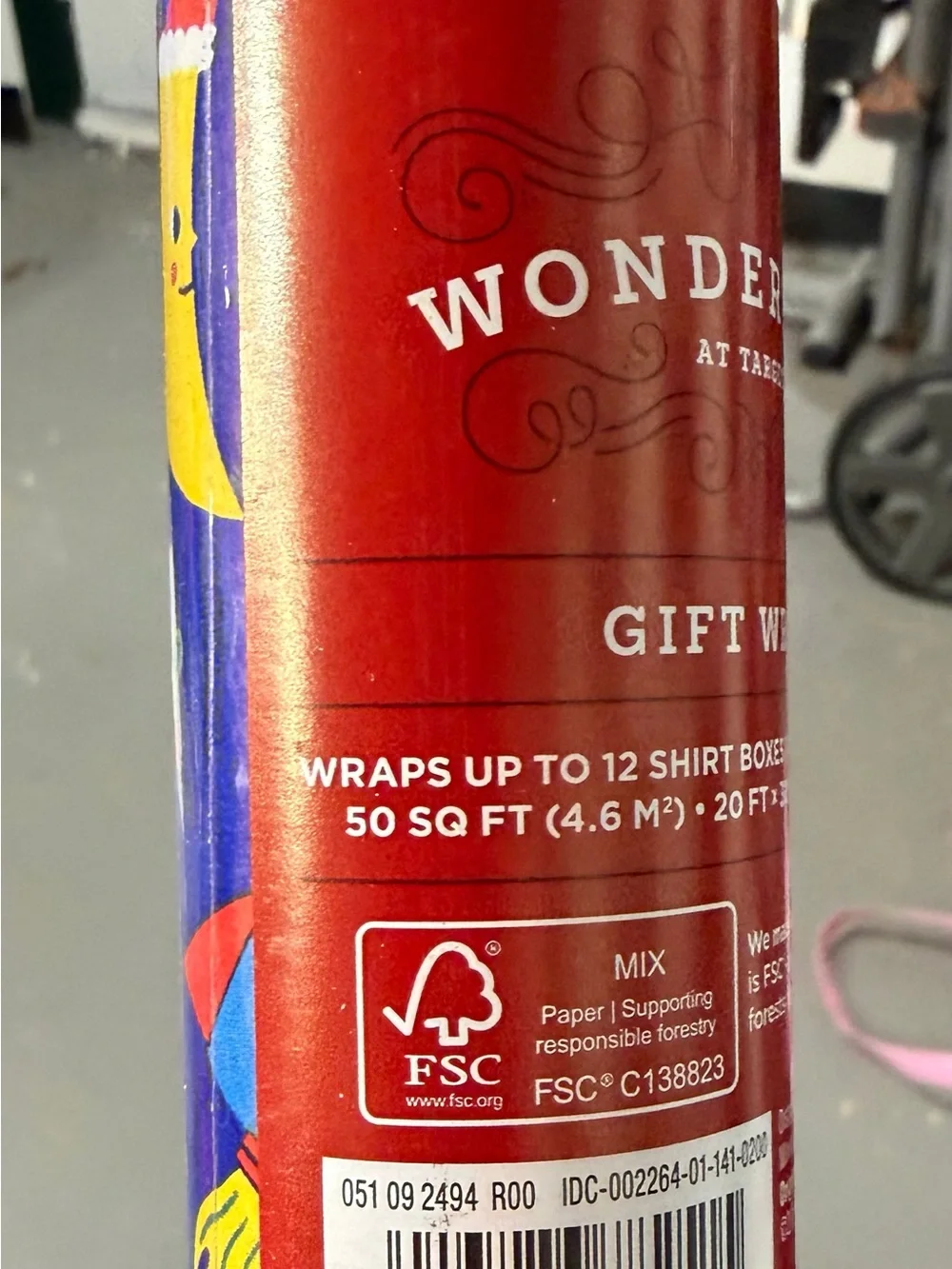 Wondershop Christmas Gift Wrap Space Santa Wrapping Paper